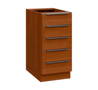 SIS - 4Z52 spodní skříňka, 5-zásuvková, 870x400x600, olše jantar